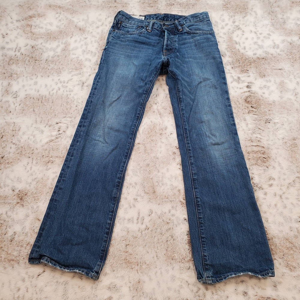 VTG Y2K Abercrombie Fitch Baxter Low Rise Slim Boot Jeans Womens Size 14‎ 29x29
